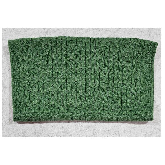 Aran Sweater Market Accessories - Aran Sweater Market 100% Pure New Wool Neck Warmer Snood Scarf Honeycomb Green